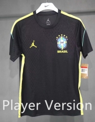 Player Version 26-27 Brazil Black Soccer Training Jerseys-4563