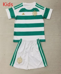 26-27 Celtic Home White Green Kids/Youth Soccer Uniform-AY