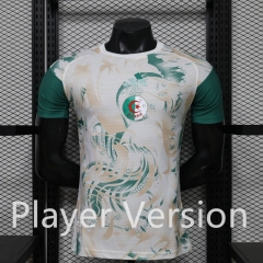 Player Version 26-27 Algeria White Green Thailand Soccer Jersey AAA-888 Player Version 26-27 Algeria White Green Thailand Soccer Jersey AAA-888