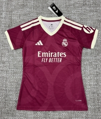 26-27 Real Madrid 2nd Away Red Thailand Women Soccer Jersey AAA-4506 26-27 Real Madrid 2nd Away Red Thailand Women Soccer Jersey AAA-4506