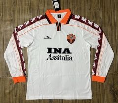 Retro Version 98-99 Roma Away White LS Thailand Soccer Jersey AAA-SL Retro Version 98-99 Roma Away White LS Thailand Soccer Jersey AAA-SL