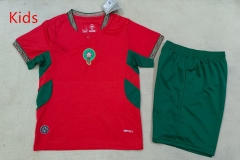 26-27 Morocco Home Red Kids/Youth Soccer Uniform-507 26-27 Morocco Home Red Kids/Youth Soccer Uniform-507