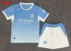 26-27 Manchester City Home Light Blue Kids/Youth Soccer Uniform-2353 26-27 Manchester City Home Light Blue Kids/Youth Soccer Uniform-2353