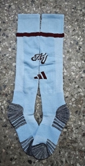 26-27 Aston Villa Home Light Blue Soccer Socks 26-27 Aston Villa Home Light Blue Soccer Socks