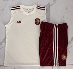 26-27 Spain Beige Vest Thailand Soccer Tracksuit-815 26-27 Spain Beige Vest Thailand Soccer Tracksuit-815