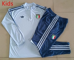 26-27 Italy Light Blue Kids/Youth Soccer Tracksuit-815 26-27 Italy Light Blue Kids/Youth Soccer Tracksuit-815