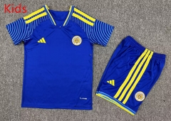26-27 Curaçaos Voetbalelftal Home Blue Kids/Youth Soccer Uniform-7809 26-27 Curaçaos Voetbalelftal Home Blue Kids/Youth Soccer Uniform-7809
