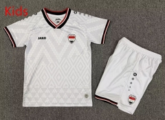 26-27 Iraq Home White Kid/Youth Soccer Uniform-7809 26-27 Iraq Home White Kid/Youth Soccer Uniform-7809