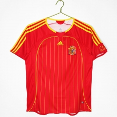 Retro Version 2006 Spain Home Red Thailand Soccer Jersey AAA-C1046 Retro Version 2006 Spain Home Red Thailand Soccer Jersey AAA-C1046
