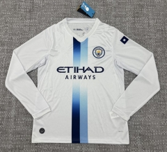 (S-5XL) 26-27 Manchester City 2nd Away Blue LS Thailand Soccer Jersey AAA-6723 (S-5XL) 26-27 Manchester City 2nd Away Blue LS Thailand Soccer Jersey AAA-6723