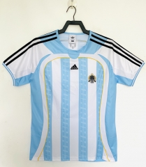 Retro Collaboration Version 2006 Argentina White&Blue Thailand Soccer Jersey AAA-811 Retro Collaboration Version 2006 Argentina White&Blue Thailand Soccer Jersey AAA-811