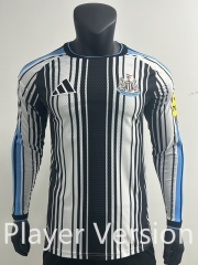 (S-3XL) Player Version 26-27 Newcastle United Home Black&White LS Thailand Soccer Jersey AAA-0871 (S-3XL) Player Version 26-27 Newcastle United Home Black&White LS Thailand Soccer Jersey AAA-0871