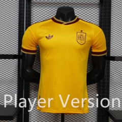 Player Special Version 26-27 Spain Yellow Thailand Soccer Jersey AAA-888 Player Special Version 26-27 Spain Yellow Thailand Soccer Jersey AAA-888