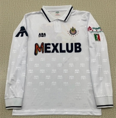 (S-3XL) Retro 97 Deportivo Guadalajara White LS Thailand Soccer Jersey AAA-6895 (S-3XL) Retro 97 Deportivo Guadalajara White LS Thailand Soccer Jersey AAA-6895