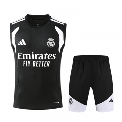 26-27 Real Madrid Black Thailand Training Soccer Vest Uniform-418 26-27 Real Madrid Black Thailand Training Soccer Vest Uniform-418