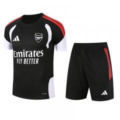 26-27 Arsenal Black Short Sleeve Thailand Training Soccer Uniform-418 26-27 Arsenal Black Short Sleeve Thailand Training Soccer Uniform-418