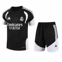 26-27 Real Madrid Black Short Sleeve Thailand Training Soccer Uniform-418 26-27 Real Madrid Black Short Sleeve Thailand Training Soccer Uniform-418