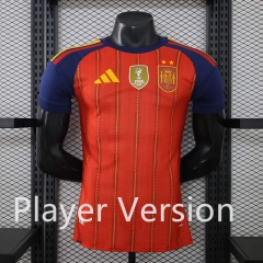 (S-3XL)26-27 PlayerVersion(2 Star With Patch) Spain Home Red Thailand Soccer Jersey AAA-888 (S-3XL)26-27 PlayerVersion(2 Star With Patch) Spain Home Red Thailand Soccer Jersey AAA-888