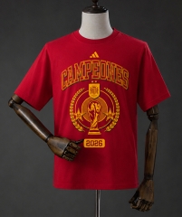 (S-3XL) 26-27 Spain Red T-Shirt (S-3XL) 26-27 Spain Red T-Shirt