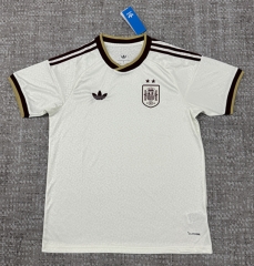 26-27 Spain Away White Thailand Soccer Jersey (2 Star)-4506 26-27 Spain Away White Thailand Soccer Jersey (2 Star)-4506