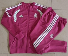 26-27 Real Madrid Pink Thailand Soccer Jacket Uniform-815 26-27 Real Madrid Pink Thailand Soccer Jacket Uniform-815