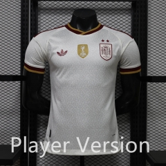 (S-3XL)26-27 PlayerVersion(2 Star With Patch) Spain Away White Thailand Soccer Jersey AAA-888 (S-3XL)26-27 PlayerVersion(2 Star With Patch) Spain Away White Thailand Soccer Jersey AAA-888