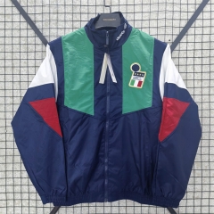 2026 World Club Italy Royal Blue Casual Training Trench Coat-1020 2026 World Club Italy Royal Blue Casual Training Trench Coat-1020