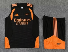 26-27 Arsenal Black Thailand Soccer Vest Uniform-4627 26-27 Arsenal Black Thailand Soccer Vest Uniform-4627