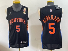 (Logo4) Champion Version New York Knicks #5 Black NBA Jersey-0840 (Logo4) Champion Version New York Knicks #5 Black NBA Jersey-0840