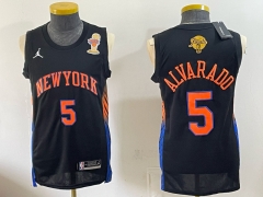 (Logo5) Champion Version New York Knicks #5 Black NBA Jersey-0840 (Logo5) Champion Version New York Knicks #5 Black NBA Jersey-0840