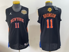 Champion Version New York Knicks #11 Black NBA Jersey-0840 Champion Version New York Knicks #11 Black NBA Jersey-0840