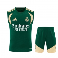 26-27 Real Madrid Green Thailand Training Soccer Vest Uniform-418 26-27 Real Madrid Green Thailand Training Soccer Vest Uniform-418