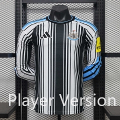 Player Version 26-27 Newcastle United Home Black&White LS Thailand Soccer Jersey AAA-888 Player Version 26-27 Newcastle United Home Black&White LS Thailand Soccer Jersey AAA-888