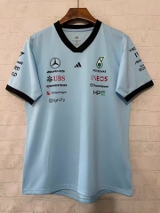 (S-5XL) 2026 F1 Mercedes-Benz Light Blue Racing Suit (S-5XL) 2026 F1 Mercedes-Benz Light Blue Racing Suit