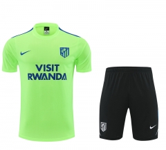 26-27 Atlético Madrid Fluorescent Green Training Soccer Uniform-4627