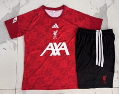 26-27 Liverpool Red Inkjet Thailand Short-sleeved Soccer Tracksuit-815 26-27 Liverpool Red Inkjet Thailand Short-sleeved Soccer Tracksuit-815