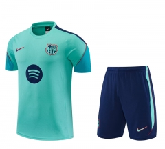 26-27 Barcelona Green Thailand Soccer Short-Sleeve Uniform-4627 26-27 Barcelona Green Thailand Soccer Short-Sleeve Uniform-4627