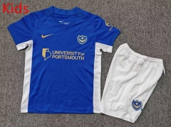 26-27 Portsmouth Home Blue Kids/Youth Soccer Uniform-7809 26-27 Portsmouth Home Blue Kids/Youth Soccer Uniform-7809