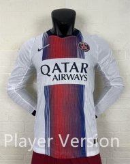 Player Version 26-27 Paris SG Away White LS Thailand Soccer Jersey AAA-2016 Player Version 26-27 Paris SG Away White LS Thailand Soccer Jersey AAA-2016