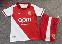 26-27 Monaco Home Red&White Kids/Youth Soccer Uniform-7809 26-27 Monaco Home Red&White Kids/Youth Soccer Uniform-7809