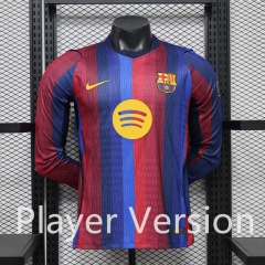 Player Version 26-27 Barcelona Home Red&Blue Thailand LS Soccer Jersey AAA-888 Player Version 26-27 Barcelona Home Red&Blue Thailand LS Soccer Jersey AAA-888