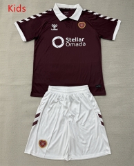 26-27 Heart of Midlothian Dark Red Kids/Youth Soccer Uniform-AY 26-27 Heart of Midlothian Dark Red Kids/Youth Soccer Uniform-AY