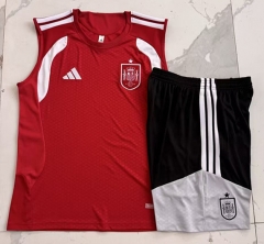 26-27 Spain Red Vest Thailand Soccer Tracksuit-815 26-27 Spain Red Vest Thailand Soccer Tracksuit-815