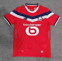 (S-4XL) 26-27 Lille Olympique Home Red Thailand Soccer Jersey AAA-8025 (S-4XL) 26-27 Lille Olympique Home Red Thailand Soccer Jersey AAA-8025