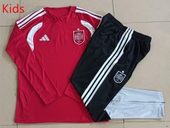 26-27 Spain Red Kid-Youth Soccer Tracksuit-815 26-27 Spain Red Kid-Youth Soccer Tracksuit-815