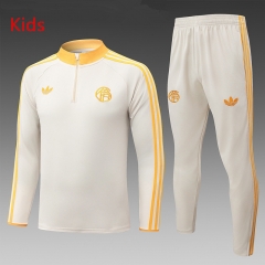26-27 Bayern München Beige Kids/Youth Soccer Tracksuit-815