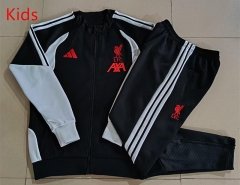 26-27 Liverpool Black Kids/Youth Thailand Soccer Jacket Uniform-815 26-27 Liverpool Black Kids/Youth Thailand Soccer Jacket Uniform-815