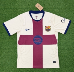 (S-4XL) 26-27 Barcelona 3nd Away Beige Thailand Soccer Jersey AAA-403 (S-4XL) 26-27 Barcelona 3nd Away Beige Thailand Soccer Jersey AAA-403