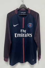Retro Version 17-18 Paris Home Royal Blue LS Thailand Soccer Jersey AAA-2483 Retro Version 17-18 Paris Home Royal Blue LS Thailand Soccer Jersey AAA-2483