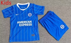 26-27 Brighton & Hove Albion Home Blue White Kids/Youth Soccer Uniform-7809 26-27 Brighton & Hove Albion Home Blue White Kids/Youth Soccer Uniform-7809